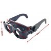 Lupe Fernglas Brille Zoombrille Angelbrille Teleskop Schwarz – Bild 3