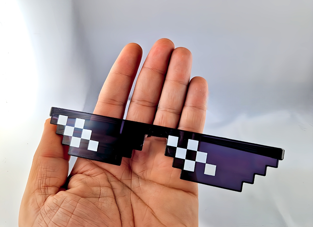 Thuglifebrille Sonnenbrille Coole Partybrille Unisex Sonnenbrille Schwarz Lila Mischung – Bild 4