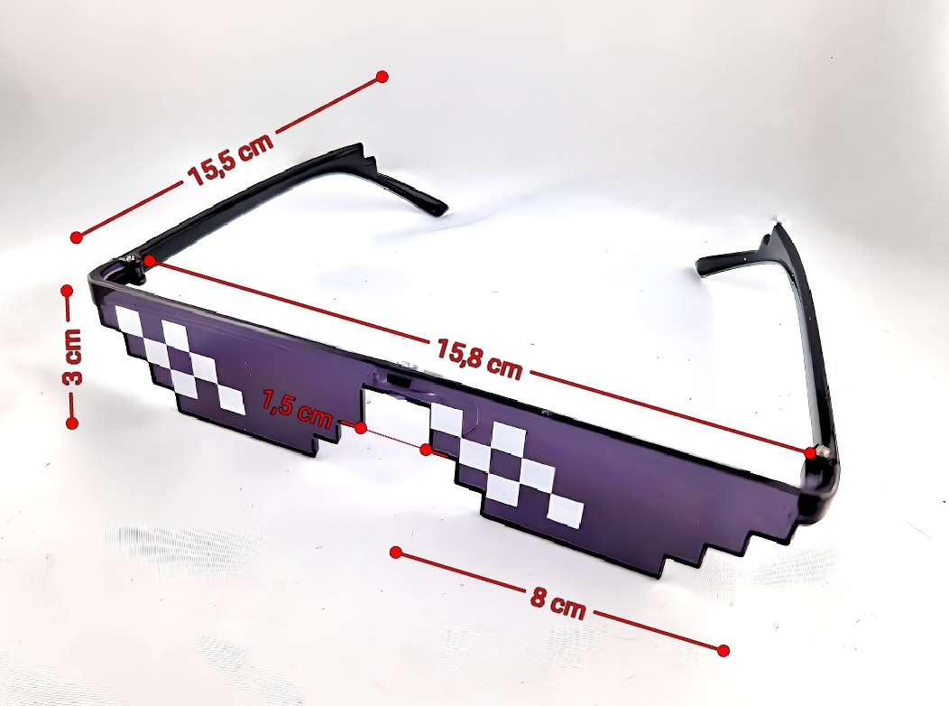 Thuglifebrille Sonnenbrille Coole Partybrille Unisex Sonnenbrille Schwarz Lila Mischung – Bild 5