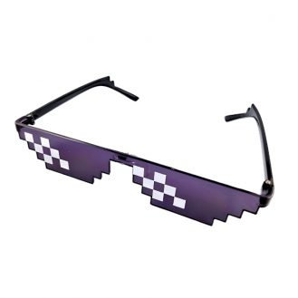 Thuglifebrille Sonnenbrille Coole Partybrille Unisex Sonnenbrille Schwarz Lila Mischung