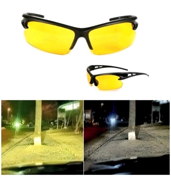 Sonnenbrille Nachtsichtbrille Nachtfahrtbrille Kontrastbrille Gelb Brille