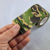 Army Camouflage Band Dekoband 4,5m Camping Outdoor Camo Tarnband Elastisch – Bild 2