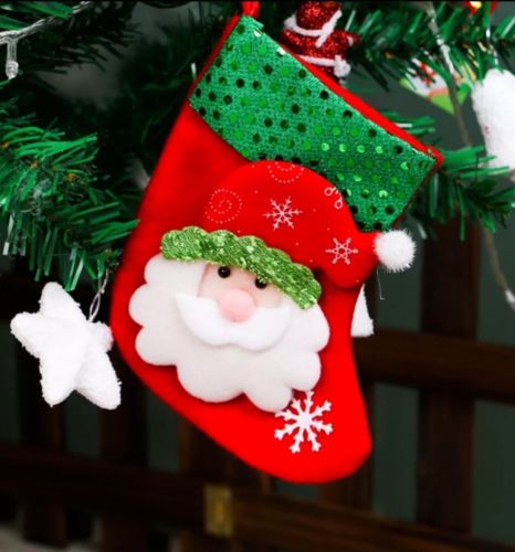 Weihnachtsstrümpfe Santa Claus Weihnachtsbaum Schmuck Nikolausgeschenk Beutel 2X – Bild 2