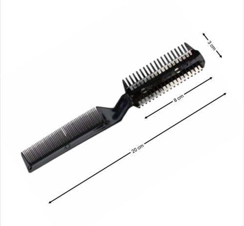 Kamm mit 2 Rasierklinge Haar verdünnen Trimmer Hundekamm Rasierkamm Effilierkamm – Bild 2