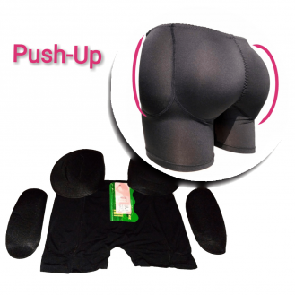 Damen PushUp Unterhose Gepolstert mit Seitentasche Hüfte Push Up Unterwäsche Gr. S M L XL - XXXXL