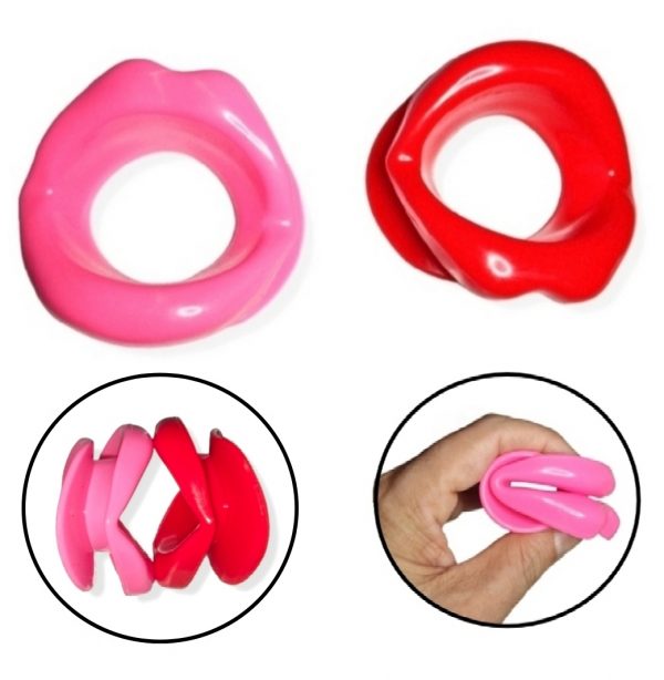 Gesichtstrainer Abnahme Silikon Gummimund Gesicht Mund Lippen Massage Kostüm