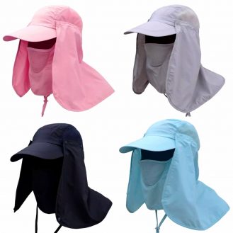 Gesichtsmütze Mütze für Nacken und Hals Safari Cap Outdoor Sonnenmütze Halsmütze