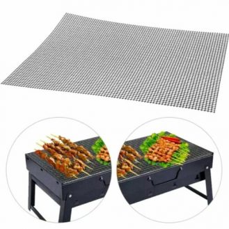 Grillmatte Grillnetz 40x30 cm Antihaft Hitzebeständig Grillen 260°C Backmatte