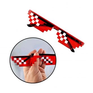 Thuglifebrille Sonnenbrille Coole Unisex Sonnenbrille Rot Party Brille