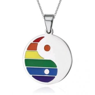 Regenboge Anhänger Kette Modeschmuck