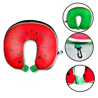 Mikroperlen Nackenkissen Rot Melone Reisekissen Autokissen Kissen Mit Knöpfe