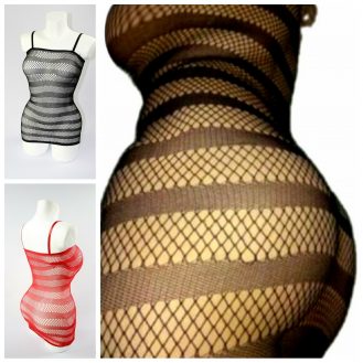 Durchsichtige Minikleid Mit Spaghettiträger Minikrock Reizwäsche Netzkleid Nachtwäsche Dessous Rot Schwarz