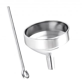 Mini Trichter Einfülltrichter mit Nadel Urnetrichter Edelstahl Parfümtrichter