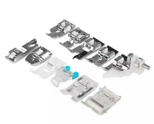 11 Teiliges Nähmaschinen Zubehör Nähfuß Set Stepfuß Blindstichfuß Overlockfuß – Bild 2