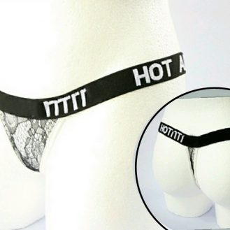 Damen Transparent Tanga Dessous Frauen Unterwäsche Durchsichtig Schwarz M L XL XXL XXXL