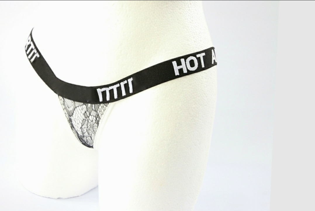 Damen Transparent Tanga Dessous Frauen Unterwäsche Durchsichtig Schwarz M L XL XXL XXXL – Bild 3