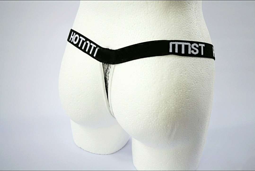 Damen Transparent Tanga Dessous Frauen Unterwäsche Durchsichtig Schwarz M L XL XXL XXXL – Bild 2