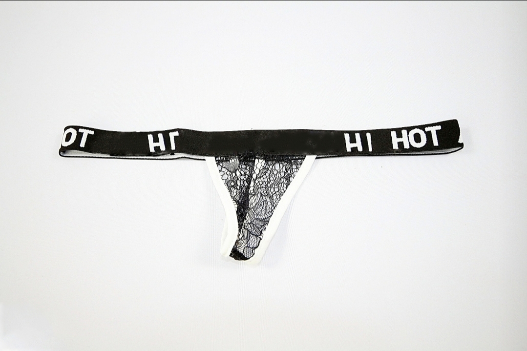 Damen Transparent Tanga Dessous Frauen Unterwäsche Durchsichtig Schwarz M L XL XXL XXXL – Bild 4