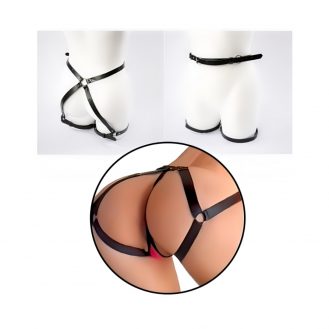 Frauen Beingürtel Taillengurt Strapsgürtel Bauch Strumpfgürtel Schwarz