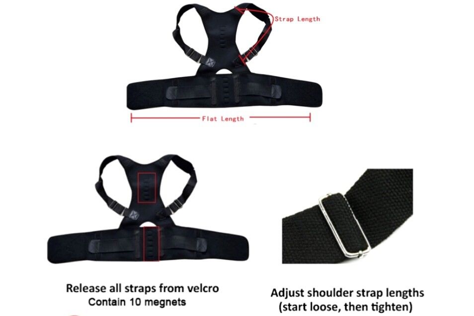 Rückenbandage Rückenstütze Rücken Haltehilfe Rücken M L XL XXL – Bild 2