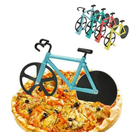 Fahrrad Pizzaschneider Schneider Lustige Pizza für Party Weihnachten EdelstahlEC
