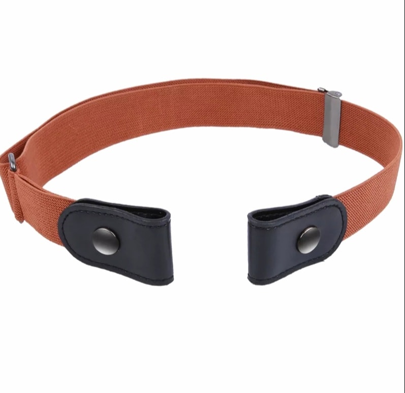 Damen Herren Gürtel Unsichtbar Elastisch Vorne Frei ohne Schnalle 80 110 130 cm – Bild 4