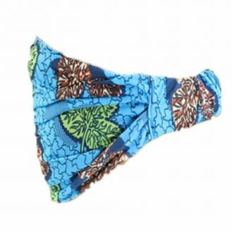 Afrikanische Damen Kopfbandage Kopftuch Blau Stirnband
