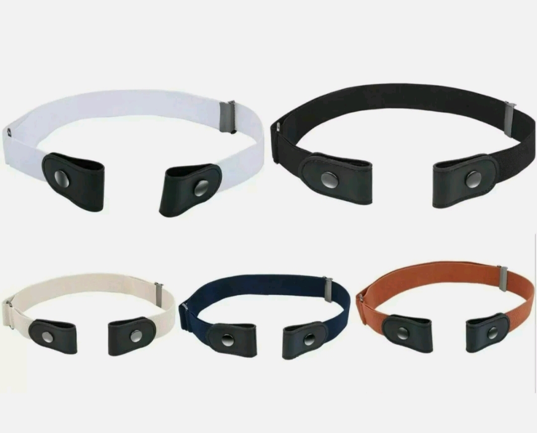 Damen Herren Gürtel Unsichtbar Elastisch Vorne Frei ohne Schnalle 80 110 130 cm