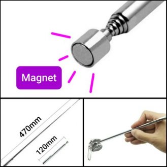 Ausziehbarer Teleskop Magnethalter Magnetstab Magnetgreifer Magnetheber Greifer