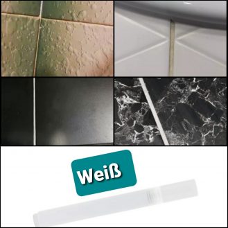 Fliesen Fugenstift Keramik Kacheln Lücken Stift Fußboden Reparatur Weiß