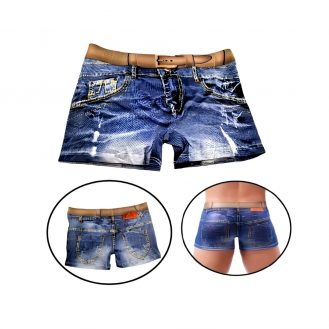 Jeans Motiv Herren Unterwäsche Männer Boxershort Unterhose Blau XS S M L