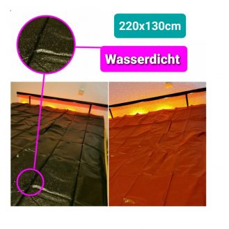 Bettlaken Wasserdicht 220x130cm Sexlaken Inkontinez Schutzlaken Rot Schwarz Matratzenschoner