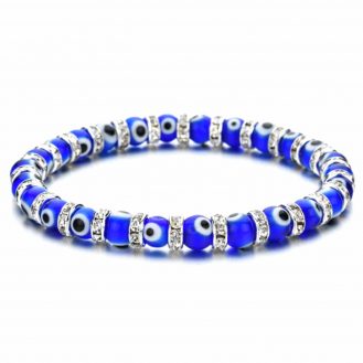 Blaue Armband Nazar Boncuk Blaue Auge mit Strassstein Schmuck Armreif