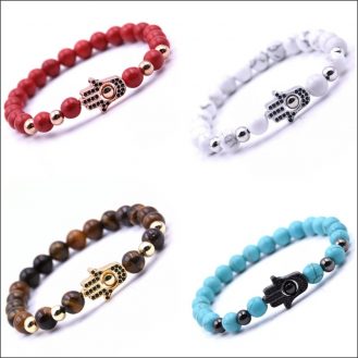 Armband Hand Schmuck Fatimas Hand Dehnbar Armreif Armschmuck