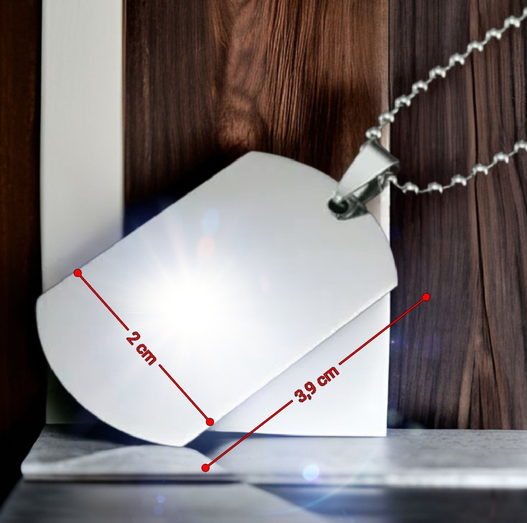 Halskette mit Spiegel Spiegelanhänger Modedchmuck aus Edelstahl und Spiegel Rechteck – Bild 2