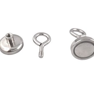 Ösenmagnet Topfmagnet Starke Runde Magnet mit Haken Ø 25mm Öse