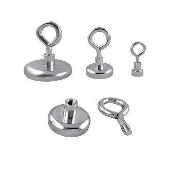 Ösenmagnet Runde Topfmagnet in 3 Größen Starke Magnete mit Öse 4,2cm 2,5cm 1cm