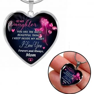 Halskette mit Anhänger Herz Geschenkidee Schmuck für Tochter vom Mama Mutter