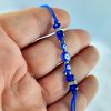 Armband Blau mit Nazar Boncuk Blaue Auge und Perlenoptik Armreif – Bild 2