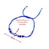Armband Blau mit Nazar Boncuk Blaue Auge und Perlenoptik Armreif – Bild 4