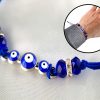 Armband Blau mit Nazar Boncuk Blaue Auge und Perlenoptik Armreif – Bild 3