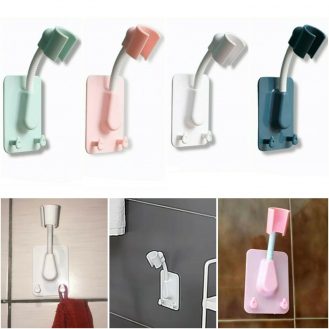 Selbstklebend Duschkopfhalter Dusch Halterung Weiß Grün Rosa Wandbrausehalter