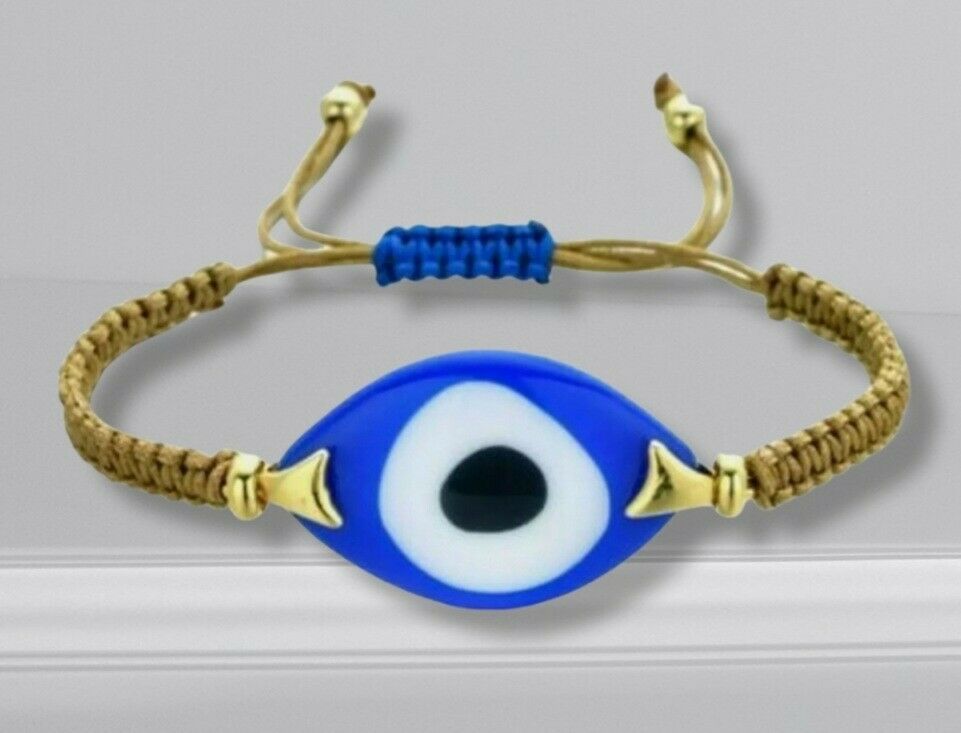2 Stück Goldfarbene Armband mit Nazar Boncuk Blaue Auge Geschenkidee Arm Schmuck – Bild 8
