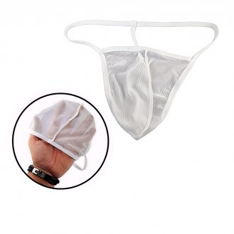 Männer G-String Durchsichtige Reizwäsche Unterhose Weiß Slip Tanga Herren Schnur String