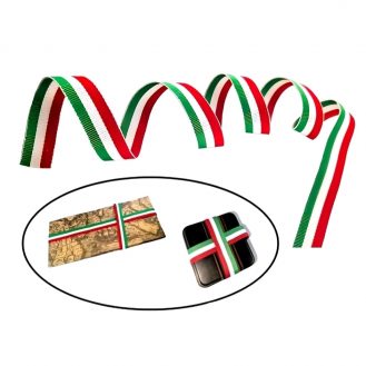 100x1,5cm Italien Fahne Schleife Dekoration Verpackung Streifen Band Schlaufe Deko