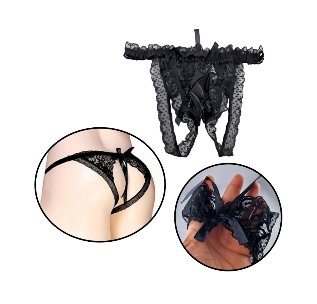 Männer Reizwäsche Herren Ouvert Hinten Frei Slip Unterhose – Bild 4