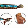 Elegante Armband Modeschmuck Türkis Blau Braun Armreif Naturstein Armschmuck – Bild 2