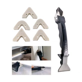 4 in 1 Spachtel Fugenabzieher Fugenglätter mit 5 Fugengummi Fugenentferner Schaber