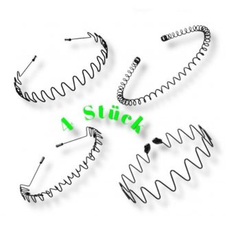 4 Verschiedene Haarreif Gewellt Metall Haarreifen Männer Frauen Haarband Schwarz