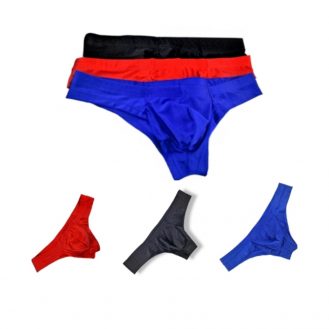 Herren Unterhose Slip Für Männer Unterwäsche Dessous Rot Blau Schwarz S M L XL